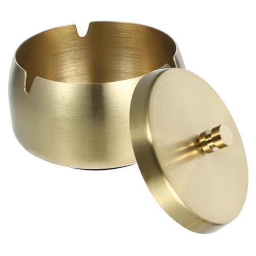 GLEAVI Stilvoller Aschenbecher mit Deckel Winddicht Dekorativ für Schreibtisch und Partys für Büro und Zuhause Große Kapazität Design GLEAVI Stilvoller Aschenbecher mit Deckel Winddicht Dekorativ für Schreibtisch und Partys für Büro und Zuhause Große Kapazität Design von GLEAVI