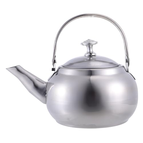 GLEAVI Teekessel aus Rostfreiem Stahl Langlebiger Wasserkessel mit Ergonomischem Griff und Elegantem Design für Zubereitung von Tee und Wasserkochen von GLEAVI