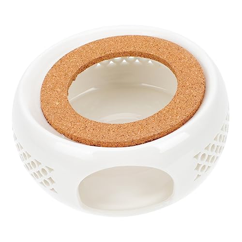 GLEAVI Teewärmer aus Keramik Eleganter Teekannenwärmer mit Edlem Design für Zuhause und Büro zum Warmhalten von Tee und Speisen und Langlebig Weiß GLEAVI Teewärmer aus Keramik Eleganter Teekannenwärmer mit Edlem Design für Zuhause und Büro zum Warmhalten von Tee und Speisen und Langlebig Weiß von GLEAVI