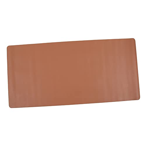 GLEAVI Tischdecke im Freien Picknicktischmatte Lebensmittelmatte Picknickmatte im Freien Wander-Sitzpolster tragbare Picknickdecke Camping-Tischmatte PU-Leder Light Brown von GLEAVI