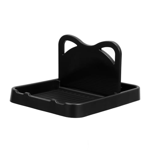 GLEAVI Topfdeckelregal Deckel Aufbewahrungsregal Halter Theke Für Ständer Topfdeckelaufhänger Mit Deckelabdeckung Küchen Organizer Schneidebrettregal Deckel Und Löffelablage von GLEAVI