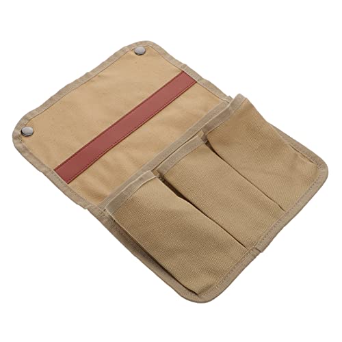 GLEAVI Tragbarer Campingstuhl Mit Multi-funktionalem Armlehnenbeutel Khaki Aufbewahrungstasche Für Outdoor Camping Picknick Und Reisen Aus Strapazierfähigem Baumwollstoff von GLEAVI
