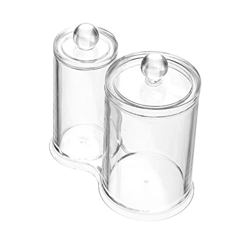 GLEAVI Transparente Doppelkammer Aufbewahrungsbox für Wattestäbchen und Abschminkpads Staub Feuchtigkeitsgeschützt Kompakt Langlebig Moderner Kosmetik Organizer für Zuhause und Bad GLEAVI Transparente Doppelkammer Aufbewahrungsbox für Wattestäbchen und Abschminkpads Staub Feuchtigkeitsgeschützt Kompakt Langlebig Moderner Kosmetik Organizer für Zuhause und Bad von GLEAVI