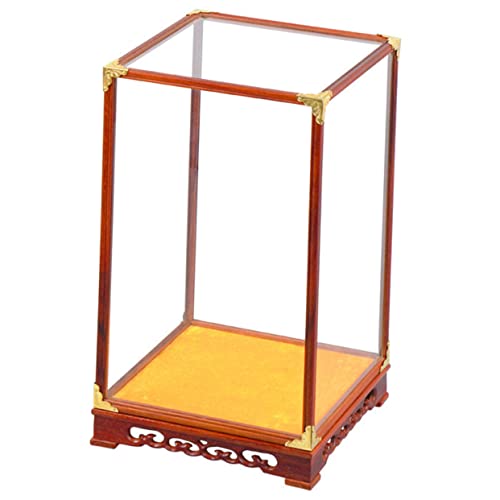 GLEAVI Transparente Sammler Displaybox aus mit Holzrahmen Staubgeschützte Vitrine für Buddhastatuen und Kunsthandwerk Multifunktionale Aufbewahrungsbox für Figuren und Dekoration GLEAVI Transparente Sammler Displaybox aus mit Holzrahmen Staubgeschützte Vitrine für Buddhastatuen und Kunsthandwerk Multifunktionale Aufbewahrungsbox für Figuren und Dekoration von GLEAVI