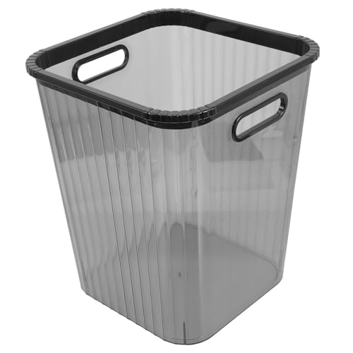 GLEAVI Transparenter Mülleimer für Wohnzimmer Schlafzimmer und Büro Praktischer Kunststoff Abfallkorb mit Großzügigem Fassungsvermögen für Haushaltsmüll Stilvolles Design und Langlebiges GLEAVI Transparenter Mülleimer für Wohnzimmer Schlafzimmer und Büro Praktischer Kunststoff Abfallkorb mit Großzügigem Fassungsvermögen für Haushaltsmüll Stilvolles Design und Langlebiges von GLEAVI