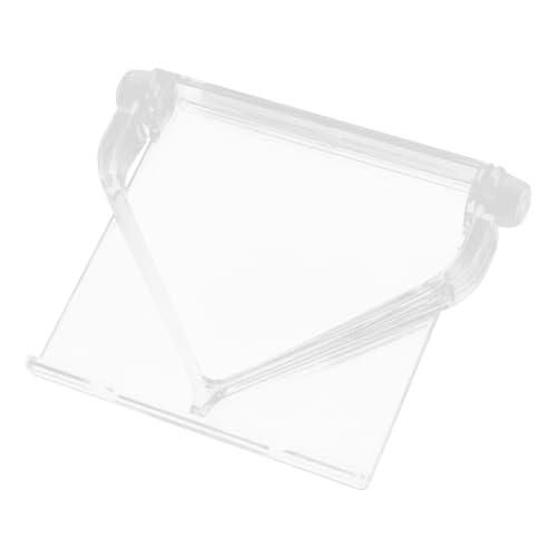 GLEAVI Tv Oberregal aus Kunststoff Verstellbar für Router und Kabelboxen zu Installieren Transparentes Design zur Raumorganisation und Platzersparnis von GLEAVI