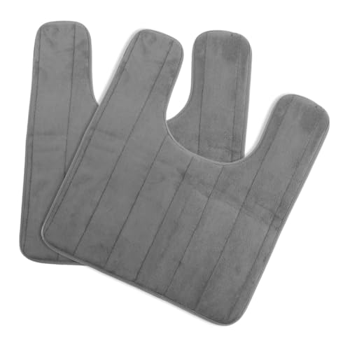 GLEAVI U-förmiges Toilettenfußkissen 2 Stück Rutschfestes Badezimmermatte Hochsaugfähige Memory Foam Waschbar Und Schnell Trocknend Für Toiletten Und Badezimmer GLEAVI U-förmiges Toilettenfußkissen 2 Stück Rutschfestes Badezimmermatte Hochsaugfähige Memory Foam Waschbar Und Schnell Trocknend Für Toiletten Und Badezimmer von GLEAVI
