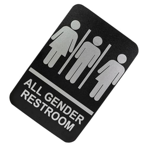 GLEAVI Unisex Braille Wc Türschild Selbstklebend Barrierefreies Badezimmer Hinweisschild Modernes Silbernes Geschlechtsneutrales Toiletten Schild für Wand und Tür GLEAVI Unisex Braille Wc Türschild Selbstklebend Barrierefreies Badezimmer Hinweisschild Modernes Silbernes Geschlechtsneutrales Toiletten Schild für Wand und Tür von GLEAVI