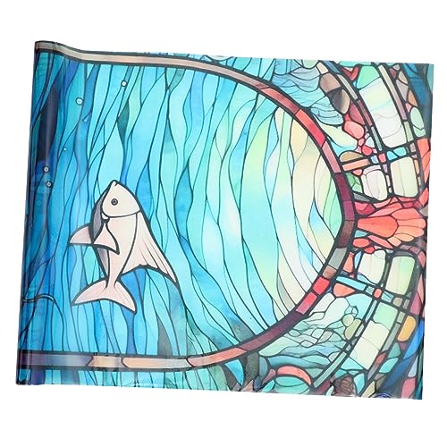 GLEAVI Unterwasserwelt Buntglas Fensterfolie Statisch Haftend Abnehmbarer Sichtschutz für Badezimmer und Türen Einfach zu Schneiden und Anzubringen Hinterlässt GLEAVI Unterwasserwelt Buntglas Fensterfolie Statisch Haftend Abnehmbarer Sichtschutz für Badezimmer und Türen Einfach zu Schneiden und Anzubringen Hinterlässt von GLEAVI