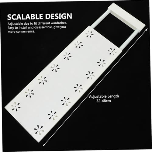 GLEAVI Verstellbares Spannregal Ausziehbar Erweiterbar für Kleiderschrank Schrank Organizer Einstellbares Teleskop Regal für Kabinett und Garderobe Vielseitig Einsetzbares von GLEAVI