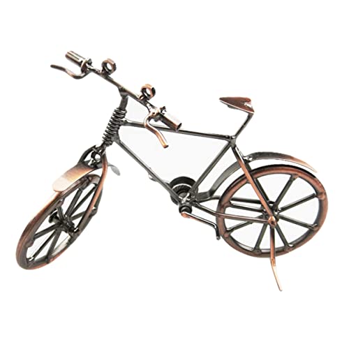 GLEAVI Retro Fahrradmodell aus Vintage Fahrradstatue Tischgestaltung Kunsthandwerk für Wohnzimmer und Büro Fahrradornament für Heimdekoration von GLEAVI