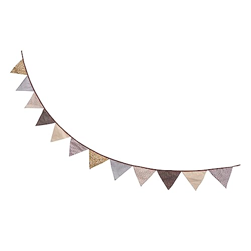 GLEAVI Vintage Hochzeit Wimpelkette aus Weichem Baumwollstoff Dreieckige Pastoral Girlande für Party Garten Shower und Outdoor Dekoration Leicht und Einfach zu Befestigen GLEAVI Vintage Hochzeit Wimpelkette aus Weichem Baumwollstoff Dreieckige Pastoral Girlande für Party Garten Shower und Outdoor Dekoration Leicht und Einfach zu Befestigen von GLEAVI