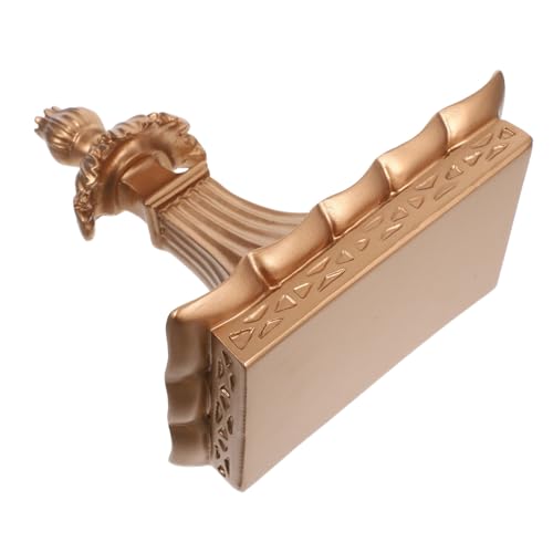 GLEAVI Vintage Wandregal Europäischer Stil Relief Verzierter Schwimmender Wandhalter Wandmontiertes Aufbewahrungsregal für Wohnzimmer Schlafzimmer Robuste Wandablage für Bücher Blumen von GLEAVI