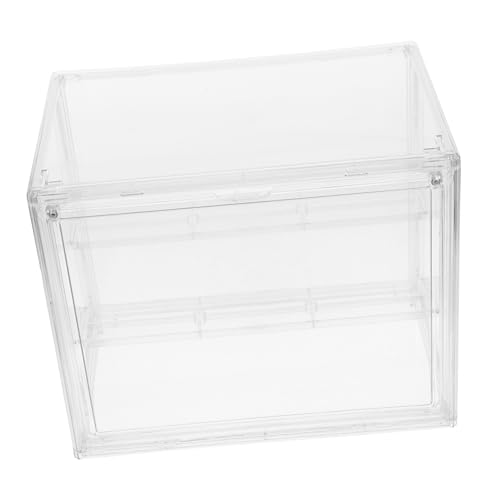 GLEAVI Vitrine für Actionfiguren Transparente Aufbewahrungsbox für Miniaturen Staubdicht für Sammlerstücke und Puppen Robuste Struktur Optimaler und Präsentation von GLEAVI