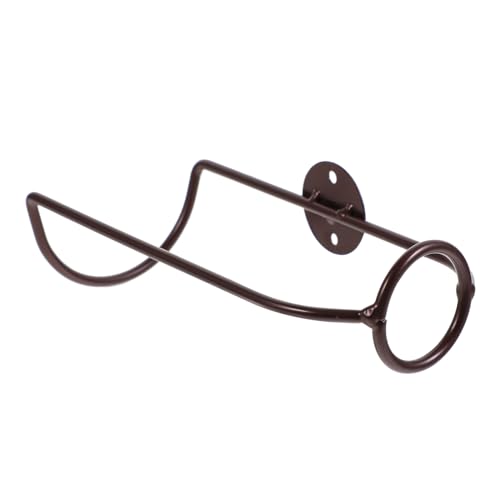 GLEAVI Hängendes Weinregal Mit Halter Wand Weinregal Aus Metall Für Zuhause Weinflaschenregal Zur Wandmontage Einzelner Weinhalter Für Flaschen von GLEAVI