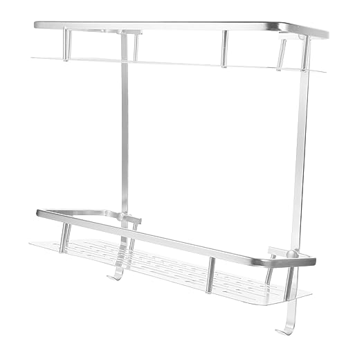 GLEAVI Wandregal Für Badezimmer Dual Layer Aluminium Duschablage Wandmontierter Shampoo Organizer Mit Elegantem Mattem Finish Installieren Für rutschfeste Aufbewahrung Im Bad GLEAVI Wandregal Für Badezimmer Dual Layer Aluminium Duschablage Wandmontierter Shampoo Organizer Mit Elegantem Mattem Finish Installieren Für rutschfeste Aufbewahrung Im Bad von GLEAVI