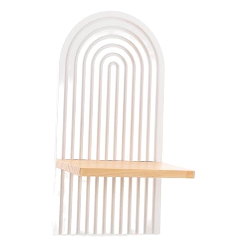 GLEAVI Schwebendes Regal Für Wand Langes Wandregal Aus Robustem Holz Bilderleiste Zum Aufhängen Blumentopfregal Für Vintage- Regal Für Bücher Und Deko von GLEAVI