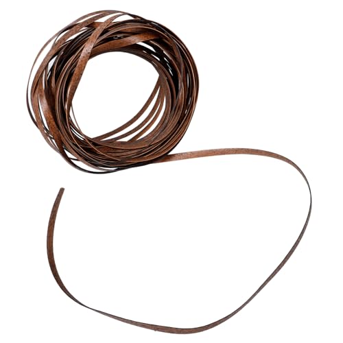 GLEAVI Weidenstuhl gewebte Rattan -Streifen Rattan für Aufbewahrungskörbe Synthetisches Korbmaterial Reparaturset aus synthetischem Rattan Rattanstreifen Korbreparaturband Plastik Kaffee von GLEAVI