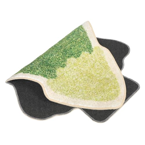 GLEAVI Weihnachtlicher Badematten-Teppich Weihnachtsbaum Form Plüsch Kuscheliger Weihnachtsdekor Teppich rutschfest Waschbar Für Badezimmer Wohnzimmer Schlafzimmer Kinderzimmer von GLEAVI