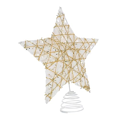 GLEAVI Weihnachtsbaum Stern Topper aus und Papierseil Goldfarbener Christbaumspitzen Schmuck Langlebige Xmas Baumspitze Dekoration für Festliche Weihnachtsfeier GLEAVI Weihnachtsbaum Stern Topper aus und Papierseil Goldfarbener Christbaumspitzen Schmuck Langlebige Xmas Baumspitze Dekoration für Festliche Weihnachtsfeier von GLEAVI