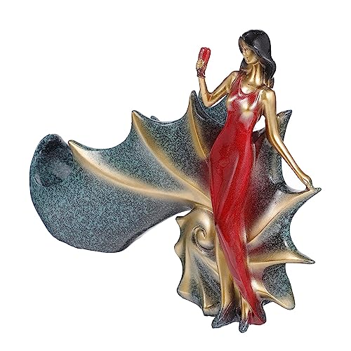 GLEAVI Weinflaschenhalter Resin Craft mit Eleganter Mädchenfigur Dekorativer Weinflaschenständer aus Hochwertigem Harz Stilvolles Weinregal für Zuhause Bar und Restaurant GLEAVI Weinflaschenhalter Resin Craft mit Eleganter Mädchenfigur Dekorativer Weinflaschenständer aus Hochwertigem Harz Stilvolles Weinregal für Zuhause Bar und Restaurant von GLEAVI