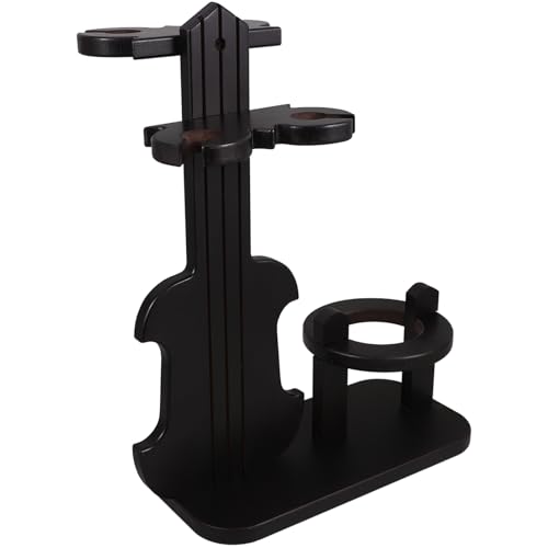 GLEAVI Weinglashalter Weinregal aus Holz Weinflaschenhalter Weinflaschenregal Weinhalterständer Kaffeesirup-Organizer Wine Rack Weinregale Arbeitsplatte Coffee von GLEAVI