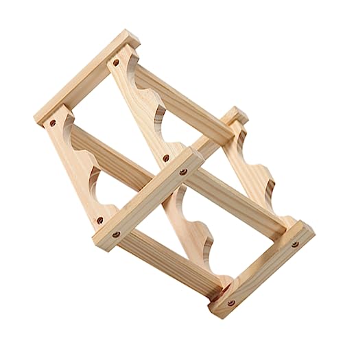 GLEAVI Holz Weinregal Flaschenregal Weinflaschenregal Doppellagig Design Weinregal Aus Holz Flaschenregal Für Weinflaschen Stabiles Und Robustes Für Weinschrank Bar Oder Restaurant von GLEAVI