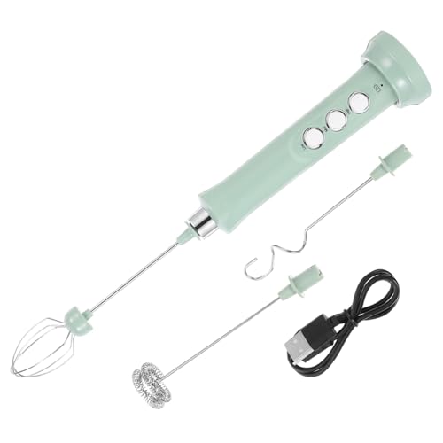 GLEAVI Wiederaufladbarer Handmilchaufschäumer USB Portable Milchschäumer Elektrischer Handmixer mit Einstellbaren Geschwindigkeiten für Kaffee Latte Milchtee und Shakes von GLEAVI