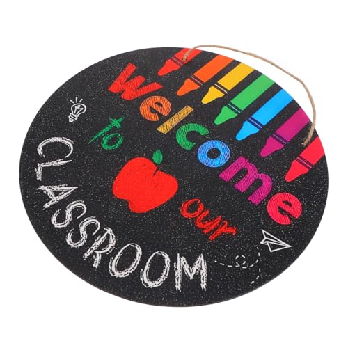 GLEAVI Willkommensschild für Klassenzimmer Rundes Türschild Holzdekoration Aufzuhängen Kreative Begrüßung für Schulanfang für Lehrer GLEAVI Willkommensschild für Klassenzimmer Rundes Türschild Holzdekoration Aufzuhängen Kreative Begrüßung für Schulanfang für Lehrer von GLEAVI