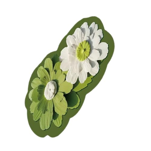 GLEAVI rutschfeste Badematte mit Blumenmuster Wasserabsorbierende Weiche Badezimmermatte für Eingangsbereich für Dusche und Badewanne Maschinenwaschbar von GLEAVI
