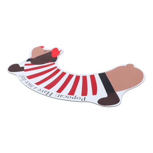 GLEAVI rutschfeste U förmige Toilettenmatte mit Niedlichem Dackelmotiv Saugfähiger Badezimmerteppich aus Polyester Wasserabweisend und Maschinenwaschbar Rutschfester Bodenbelag für GLEAVI rutschfeste U förmige Toilettenmatte mit Niedlichem Dackelmotiv Saugfähiger Badezimmerteppich aus Polyester Wasserabweisend und Maschinenwaschbar Rutschfester Bodenbelag für von GLEAVI