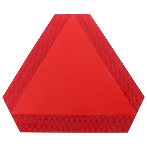 Heck platte dreieckiges Sicherheitszeichen Autoschild Notfall Embleme Aufkleber Schild für langsam fahrendes Fahrzeug reflektierende Tafel automatisch das Schild Auto Flagge von GLEAVI