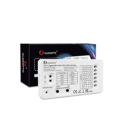 GLEDOPTO 5-in-1 Zigbee Mini RGB CCT RGBW Dimmer LED Controller DC5-24V IP20 Gateway APP Voice RF Fernbedienung GLEDOPTO 5-in-1 Zigbee Mini RGB CCT RGBW Dimmer LED Controller DC5-24V IP20 Gateway APP Voice RF Fernbedienung von GLEDOPTO