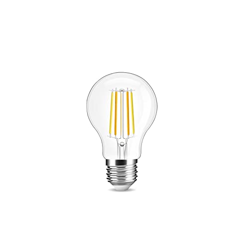 GLEDOPTO E27 ZigBee Smart Filament CCT Leuchtmittel kompatibel mit Philips Hue*, Alexa & Google (Bridge erforderlich), 2200-6500K (A60, Klar) von GLEDOPTO