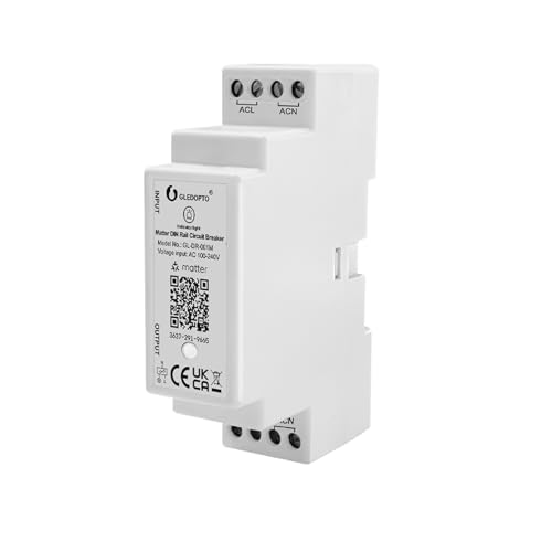GLEDOPTO Matter Din Rail Relay Switch ON OFF Function WiFi App Voice Control 16A Max Housekeeping Appliance Google Amazon Apple GLEDOPTO Matter Din Rail Relay Switch ON OFF Function WiFi App Voice Control 16A Max Housekeeping Appliance Google Amazon Apple von GLEDOPTO