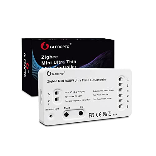 GLEDOPTO ZIGBEE3.0+2.4G Mini RGB RGB LED Strip Controller Light Strip Controller DC5-12-24V Sprachsteuerung per APP kompatibel mit Tuya SmartThings Amazon Echo Plus GLEDOPTO ZIGBEE3.0+2.4G Mini RGB RGB LED Strip Controller Light Strip Controller DC5-12-24V Sprachsteuerung per APP kompatibel mit Tuya SmartThings Amazon Echo Plus von GLEDOPTO