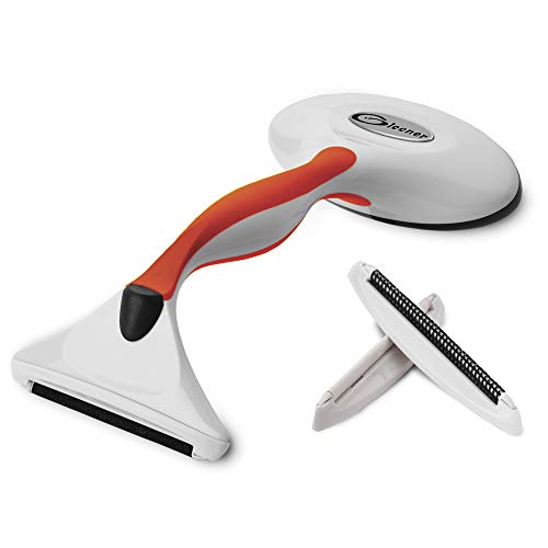 GLEENER Fabric Shaver Stoffrasierer und Fusselbürste, Verstellbarer Rasierer für Kleidung & Möbel (Orange) von GLEENER