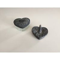 2 Stk. Vintage Silber Kommode Set von GLEIBS