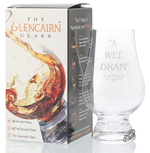 Offizielles Glencairn Whiskyglas – A Wee Dram 1 2 4 6 8 Whiskey-Glas von GLENCAIRN