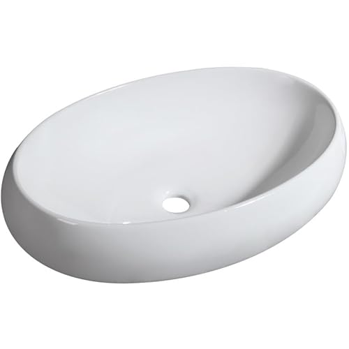 Badezimmer Waschbecken Gefäß Waschbecken Keramik Gefäß Waschbecken Apartment Badezimmer Großes Ovales Waschbecken Modern Minimalistisches Home Badezimmer Kunst Waschbecke von GLETSF