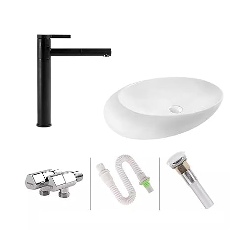GLETSF Badezimmer Waschbecken Gefäß Waschbecken Kreative Keramik Tisch Waschbecken Einfache Waschbecken Badezimmer Keramik Home Balkon Waschen Kunst Waschbecken-B-One Size GLETSF Badezimmer Waschbecken Gefäß Waschbecken Kreative Keramik Tisch Waschbecken Einfache Waschbecken Badezimmer Keramik Home Balkon Waschen Kunst Waschbecken-B-One Size von GLETSF