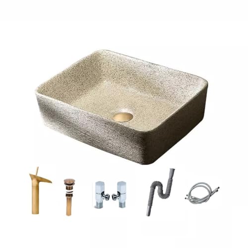 GLETSF Badezimmerwaschbecken Aufsatzwaschbecken Kreatives Badezimmerwaschbecken Balkonwaschbecken Keramik Aufsatzwaschbecken Waschbecken Einzelwaschbecken Haushaltswaschbecken-One Color-B GLETSF Badezimmerwaschbecken Aufsatzwaschbecken Kreatives Badezimmerwaschbecken Balkonwaschbecken Keramik Aufsatzwaschbecken Waschbecken Einzelwaschbecken Haushaltswaschbecken-One Color-B von GLETSF