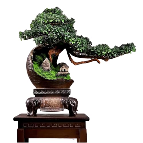 GLETSF Grüne Künstliche Topfpflanzen, Künstlicher Bonsai-Baum, Große Grüne Simulation, Willkommenskiefer, Bonsai-Baum, Wohnzimmer, Büro, Desktop-Dekor, Simulation, Topfpflanze, C GLETSF Grüne Künstliche Topfpflanzen, Künstlicher Bonsai-Baum, Große Grüne Simulation, Willkommenskiefer, Bonsai-Baum, Wohnzimmer, Büro, Desktop-Dekor, Simulation, Topfpflanze, C von GLETSF