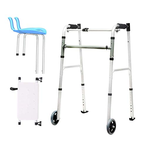 GLETSF Klappbarer Duschrollator mit gepolstertem Sitz, klappbarer Gehwagen für Senioren mit Abnehmbarer Armlehne – höhenverstellbarer Rollator mit 2 Rädern | Gehgestell M GLETSF Klappbarer Duschrollator mit gepolstertem Sitz, klappbarer Gehwagen für Senioren mit Abnehmbarer Armlehne – höhenverstellbarer Rollator mit 2 Rädern | Gehgestell M von GLETSF