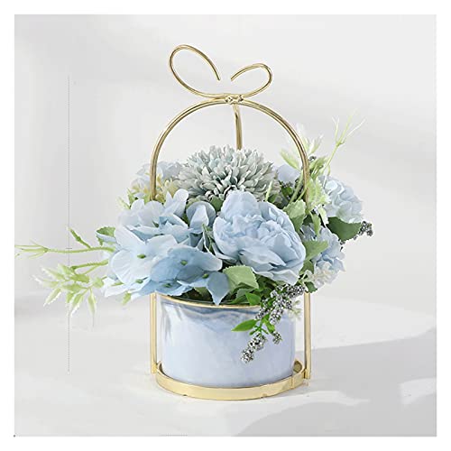 GLETSF Künstliche Blumen, Künstliche Hortensienblüte In Vase, Mehrfarbige Künstliche Blumenbonsai, Gepflückte Mini-Kunstblumen Aus Seide, 7,8 Zoll Große Kunststräuße von GLETSF