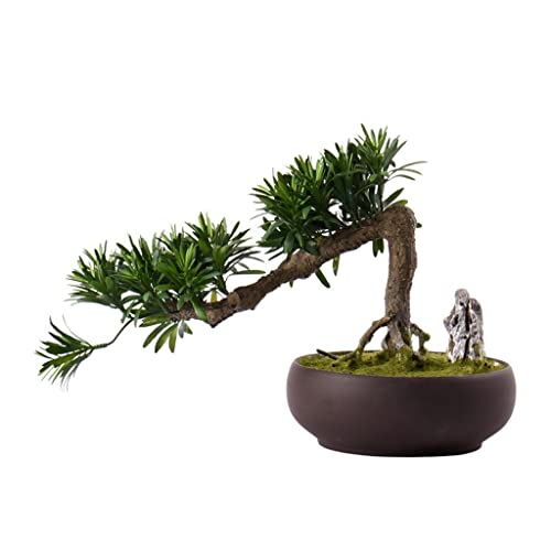 GLETSF Künstliche Pflanze Bonsai Gefälschte Pflanze Simulation Willkommen Kiefer Topf Dekoration Zen Dekor Tee Zimmer Wohnzimmer Büro Desktop Ornamente GLETSF Künstliche Pflanze Bonsai Gefälschte Pflanze Simulation Willkommen Kiefer Topf Dekoration Zen Dekor Tee Zimmer Wohnzimmer Büro Desktop Ornamente von GLETSF