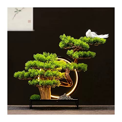 GLETSF Künstliche Pflanzen, Simulation, Willkommens-Kiefern-Bonsai-Baum, Künstlicher Bonsai-Baum Für Den Innenbereich, Für Zuhause, Büro, Wohnzimmer, Kunstbaum, Topf, Kunstblume GLETSF Künstliche Pflanzen, Simulation, Willkommens-Kiefern-Bonsai-Baum, Künstlicher Bonsai-Baum Für Den Innenbereich, Für Zuhause, Büro, Wohnzimmer, Kunstbaum, Topf, Kunstblume von GLETSF