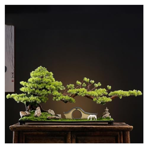 GLETSF Künstliche Pflanzen, Simulation Einer Einladenden Kiefer, Wohnzimmer, Veranda, Eingang, Bonsai, Hoteldekoration, Büro, Mikrolandschaft, Ornamente, Künstliche Pflanzen Für GLETSF Künstliche Pflanzen, Simulation Einer Einladenden Kiefer, Wohnzimmer, Veranda, Eingang, Bonsai, Hoteldekoration, Büro, Mikrolandschaft, Ornamente, Künstliche Pflanzen Für von GLETSF