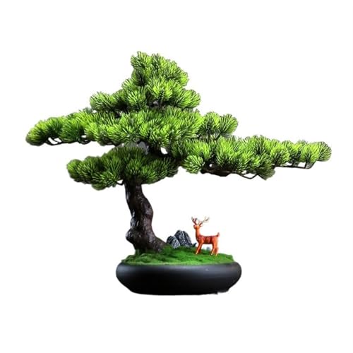 GLETSF Künstliche Pflanzen, Simulation Kiefernbaum, Ornamente, Wohnzimmer, Eingangsbereich, Hotellobby, Dekoration, Büro, Teetisch, Bonsai, Bonsai-Kiefer GLETSF Künstliche Pflanzen, Simulation Kiefernbaum, Ornamente, Wohnzimmer, Eingangsbereich, Hotellobby, Dekoration, Büro, Teetisch, Bonsai, Bonsai-Kiefer von GLETSF