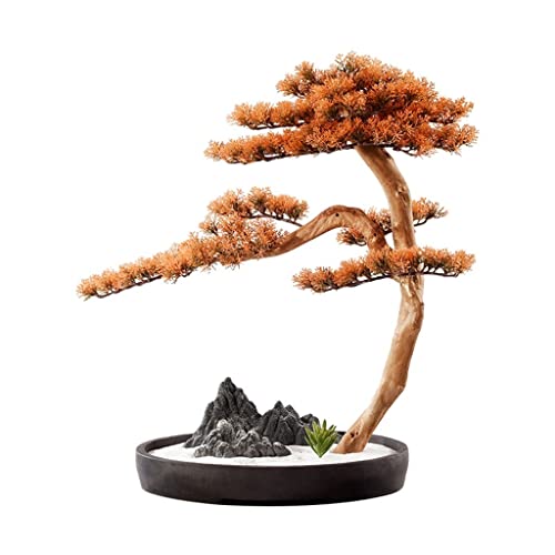 GLETSF Künstliche Pflanzen Für Den Innenbereich, Künstliche Bonsai-Simulation, Willkommens-Kiefer, Bonsai, Kunstpflanze, Wohnzimmer, Hotel, Zen-Ornamente, Veranda, Innendekorati GLETSF Künstliche Pflanzen Für Den Innenbereich, Künstliche Bonsai-Simulation, Willkommens-Kiefer, Bonsai, Kunstpflanze, Wohnzimmer, Hotel, Zen-Ornamente, Veranda, Innendekorati von GLETSF